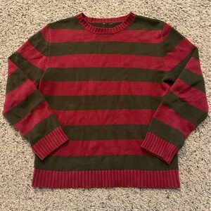 Striped Red and Green Sweater